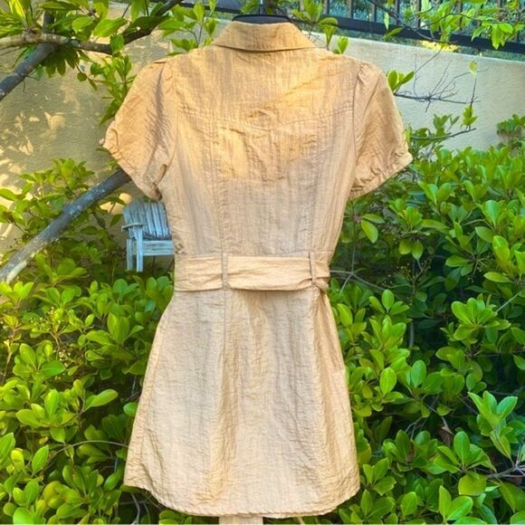 👚Griffin Paris Top/Blouse/Tunic in a metallic brushed gold. Size Small - EUC - Picture 2 of 4